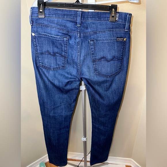 7 For All Mankind Josefina Skinny Boyfriend Button-fly Jeans - Picture 6 of 10